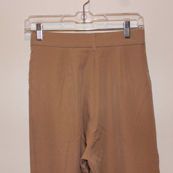 4TH Reckless Tan High Rise Wide Leg Dress Pants Women's Size S - Picture 5 of 10